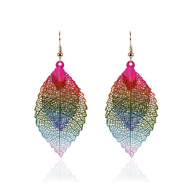 Boho Leaves Drop Earrings - Floral Fawna