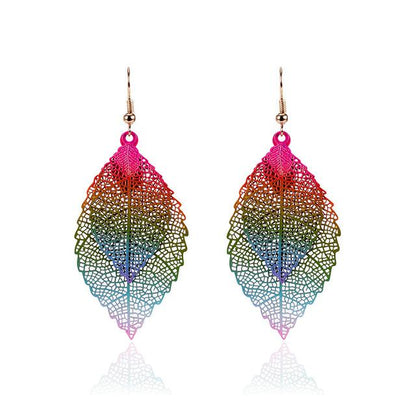 Boho Leaves Drop Earrings - Floral Fawna