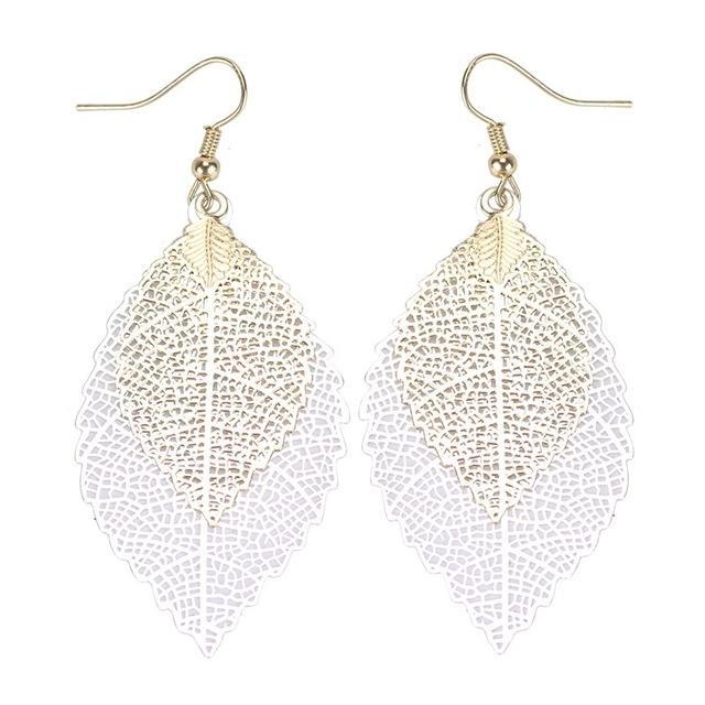 Boho Leaves Drop Earrings - Floral Fawna