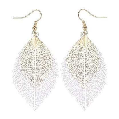 Boho Leaves Drop Earrings - Floral Fawna