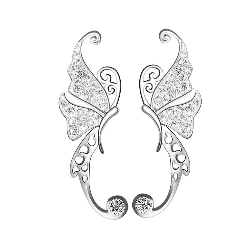 Butterfly Wings Sterling Silver Earrings - Floral Fawna