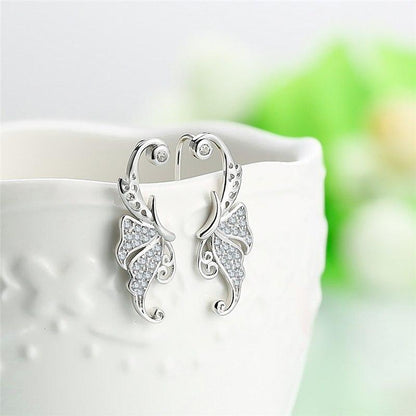 Butterfly Wings Sterling Silver Earrings - Floral Fawna