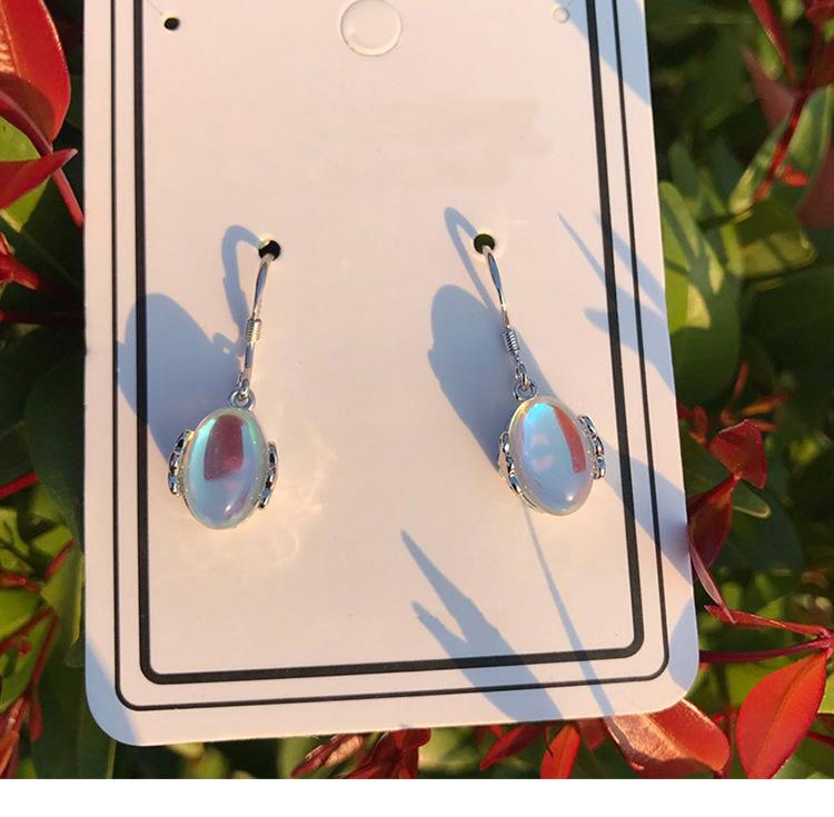 Dainty Moonstone Drop Earrings - Floral Fawna