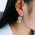 Dream Catcher Silver Earrings - Floral Fawna