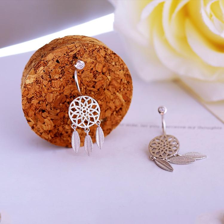 Dream Catcher Silver Earrings - Floral Fawna