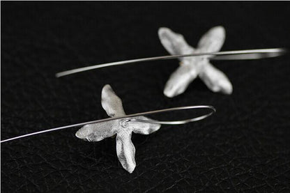 Elegant Flower Silver Earrings - Floral Fawna