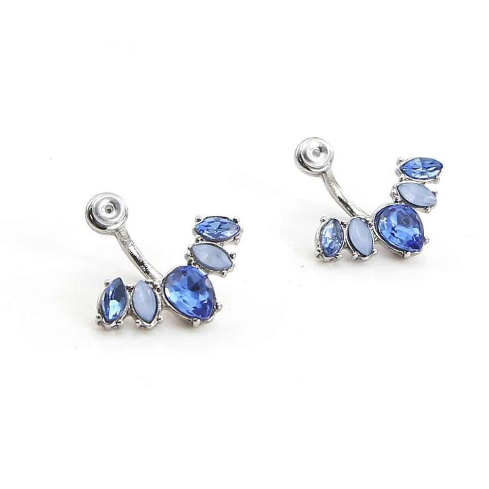 Elephant &amp; Blue Sea Crystals Earrings - Floral Fawna