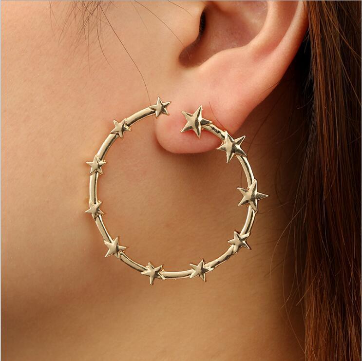 Eternity Stars Hoop Earrings - Floral Fawna