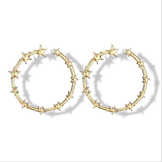 Eternity Stars Hoop Earrings - Floral Fawna