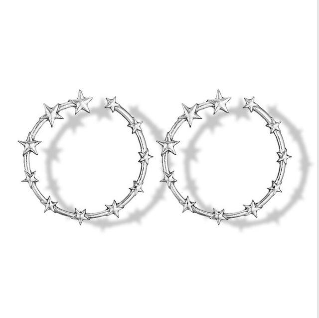 Eternity Stars Hoop Earrings - Floral Fawna