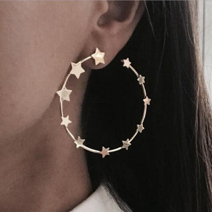 Eternity Stars Hoop Earrings - Floral Fawna