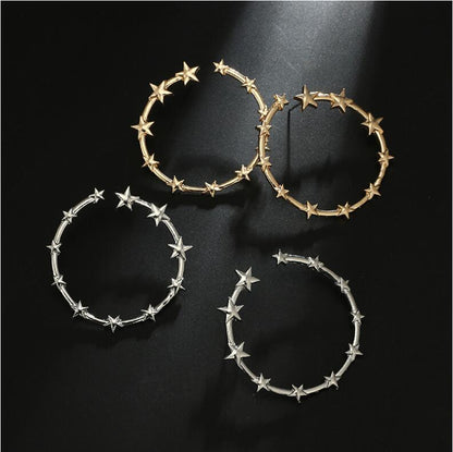 Eternity Stars Hoop Earrings - Floral Fawna