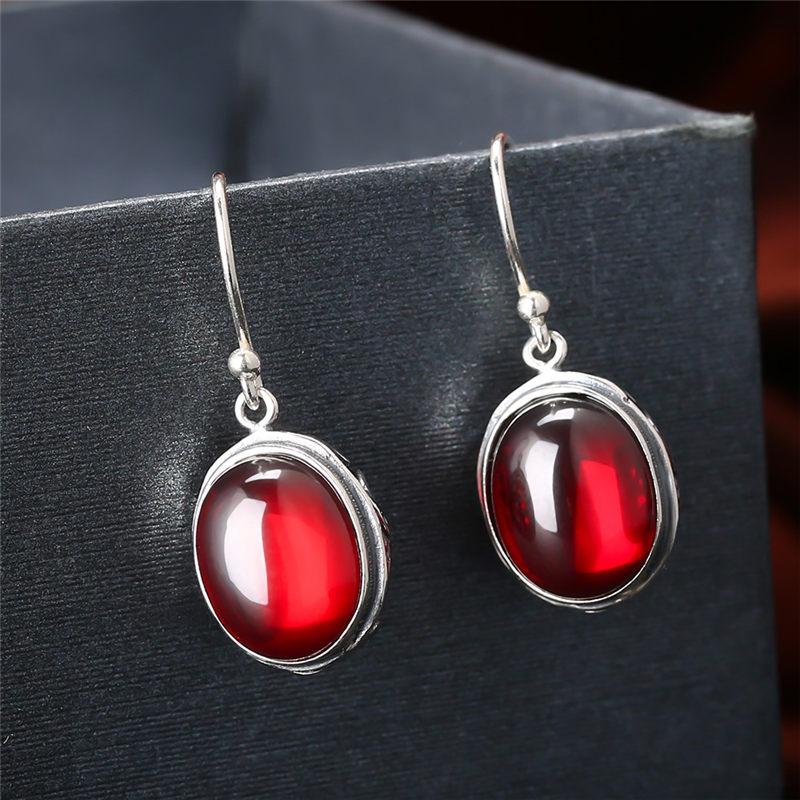 Fire Red Sterling Silver Earrings - Floral Fawna