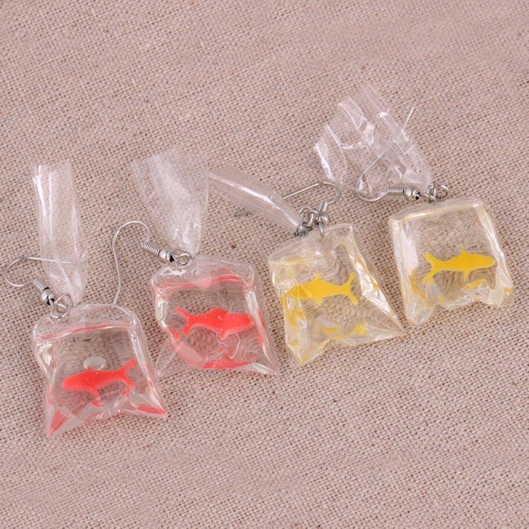 Goldfish Hook Earrings - Floral Fawna