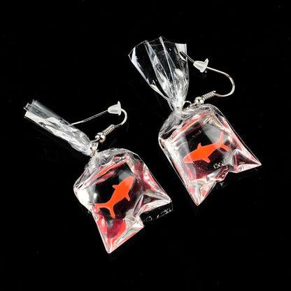 Goldfish Hook Earrings - Floral Fawna