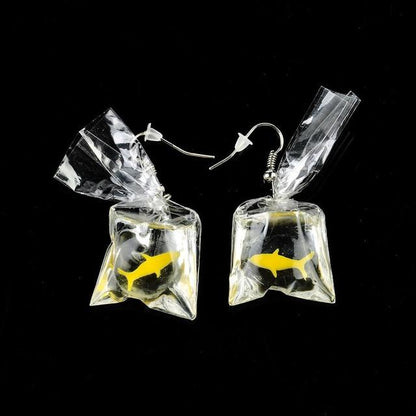 Goldfish Hook Earrings - Floral Fawna