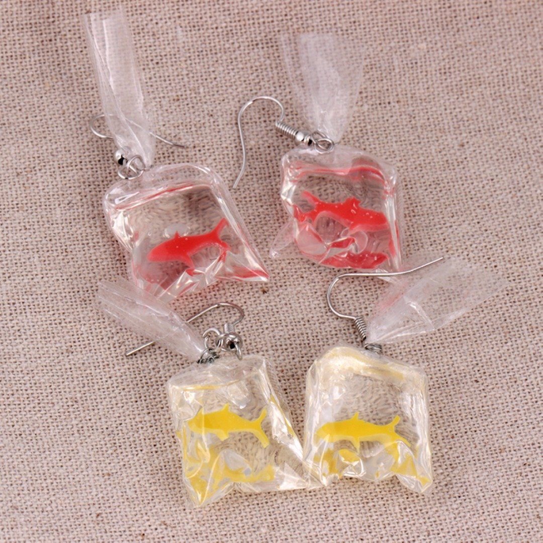 Goldfish Hook Earrings - Floral Fawna