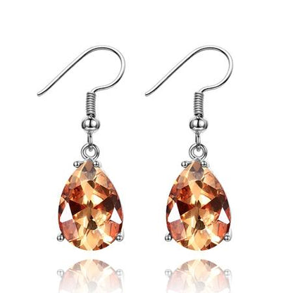 Iridescent Fire Crystal Earrings - Floral Fawna