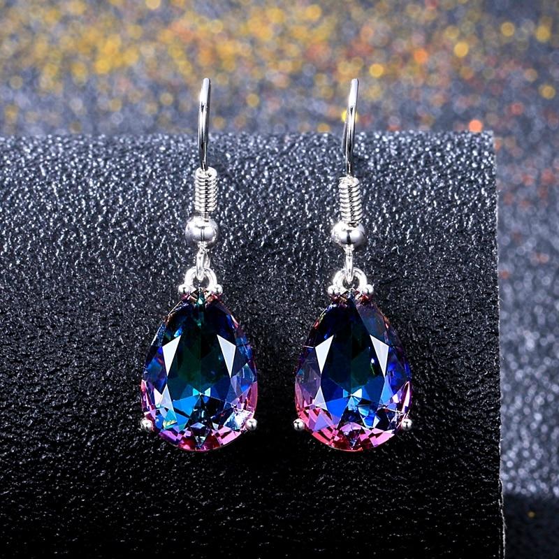 Iridescent Fire Crystal Earrings - Floral Fawna