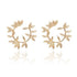 Leaf Wreath Round Earrings - Floral Fawna