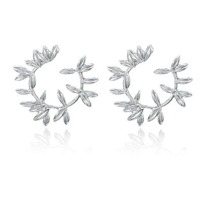 Leaf Wreath Round Earrings - Floral Fawna