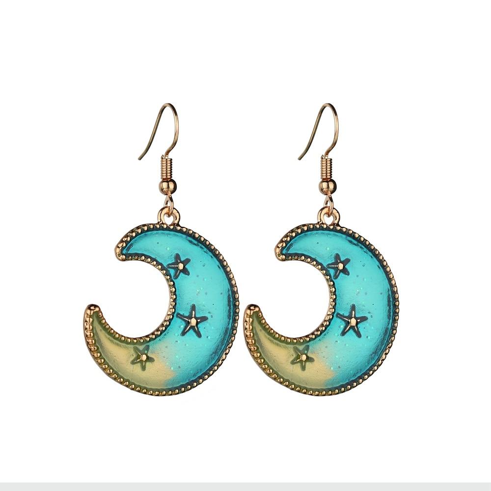 Majestic Celestial Moon Earrings - Floral Fawna