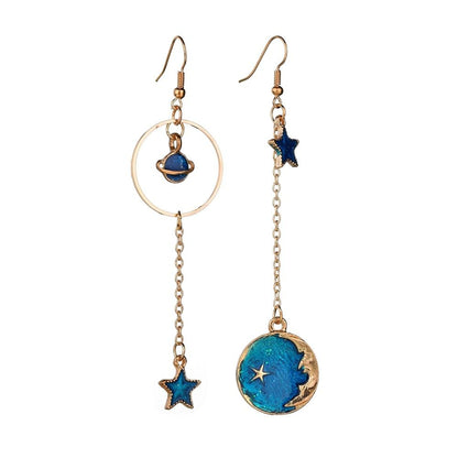 Majestic Celestial Moon Earrings - Floral Fawna