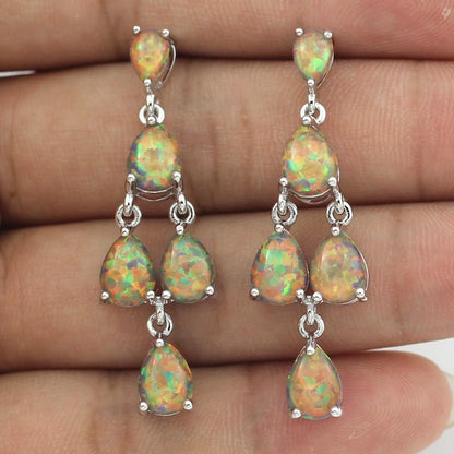 Majestic Opal Queen Earrings - Floral Fawna