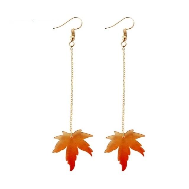 Maple Leaves Drop Earrings - Floral Fawna