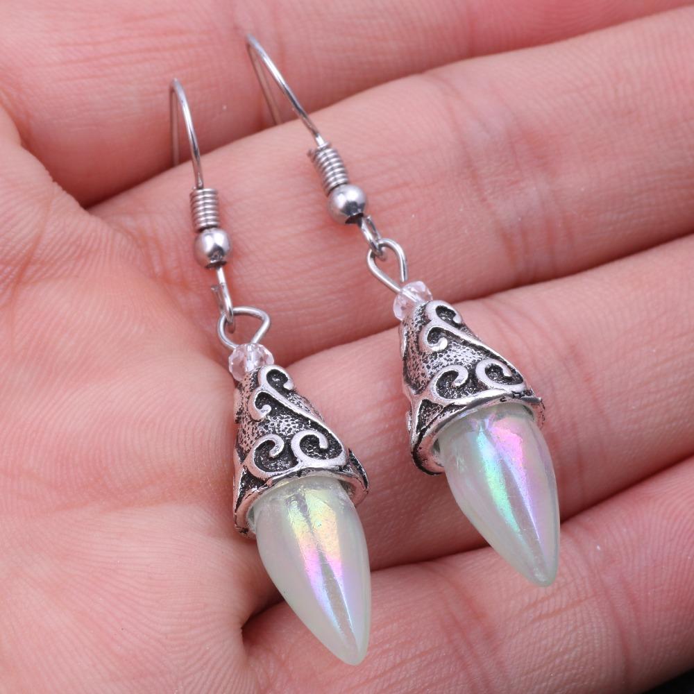 Mystic Moonstone Drop Earrings - Floral Fawna