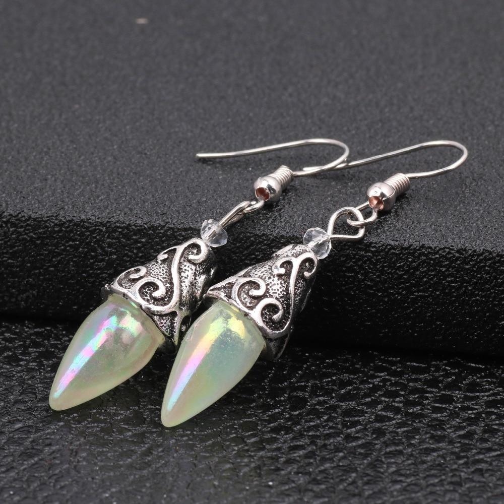 Mystic Moonstone Drop Earrings - Floral Fawna