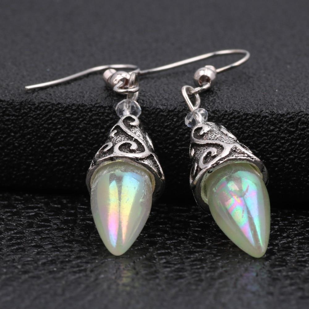 Mystic Moonstone Drop Earrings - Floral Fawna