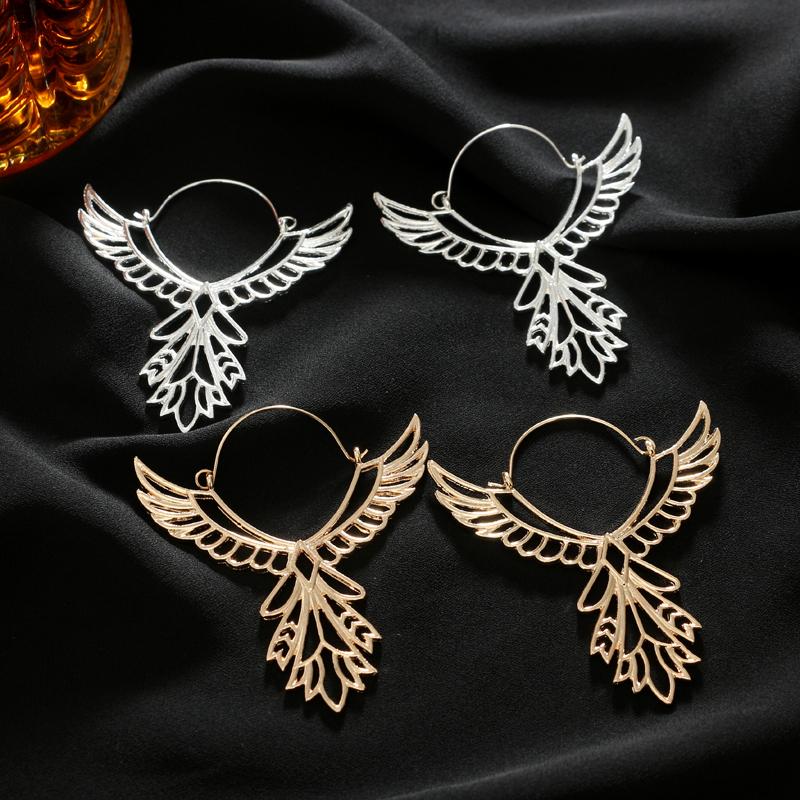 Phoenix Wings Hoop Earrings - Floral Fawna