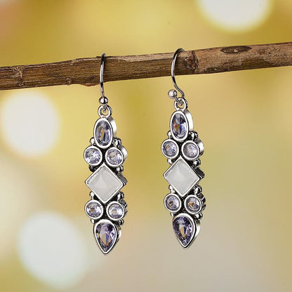 Princess Moonstone Drop Earrings - Floral Fawna