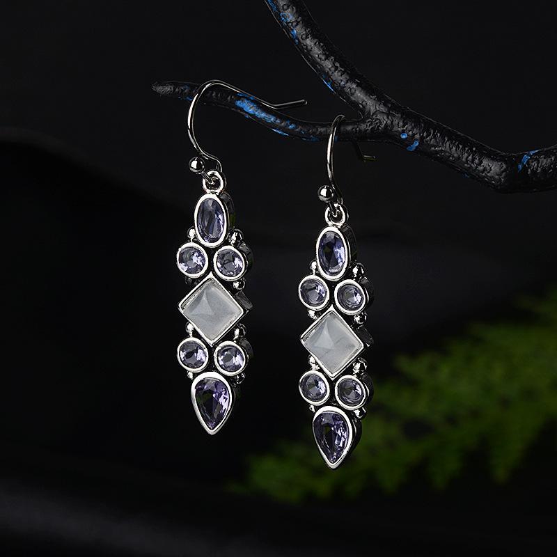 Princess Moonstone Drop Earrings - Floral Fawna