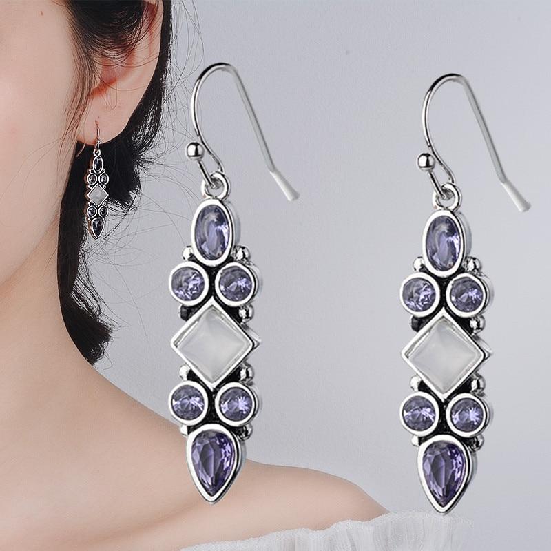 Princess Moonstone Drop Earrings - Floral Fawna