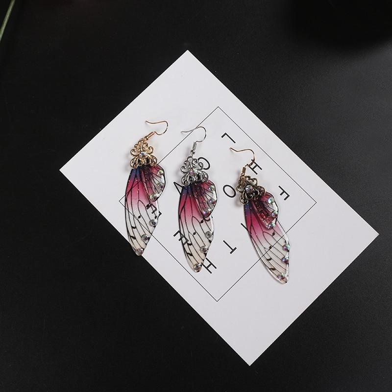 Purple Butterfly Wings Earrings - Floral Fawna