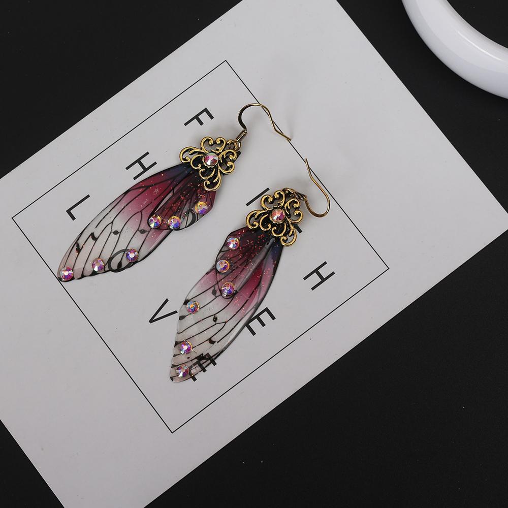 Purple Butterfly Wings Earrings - Floral Fawna