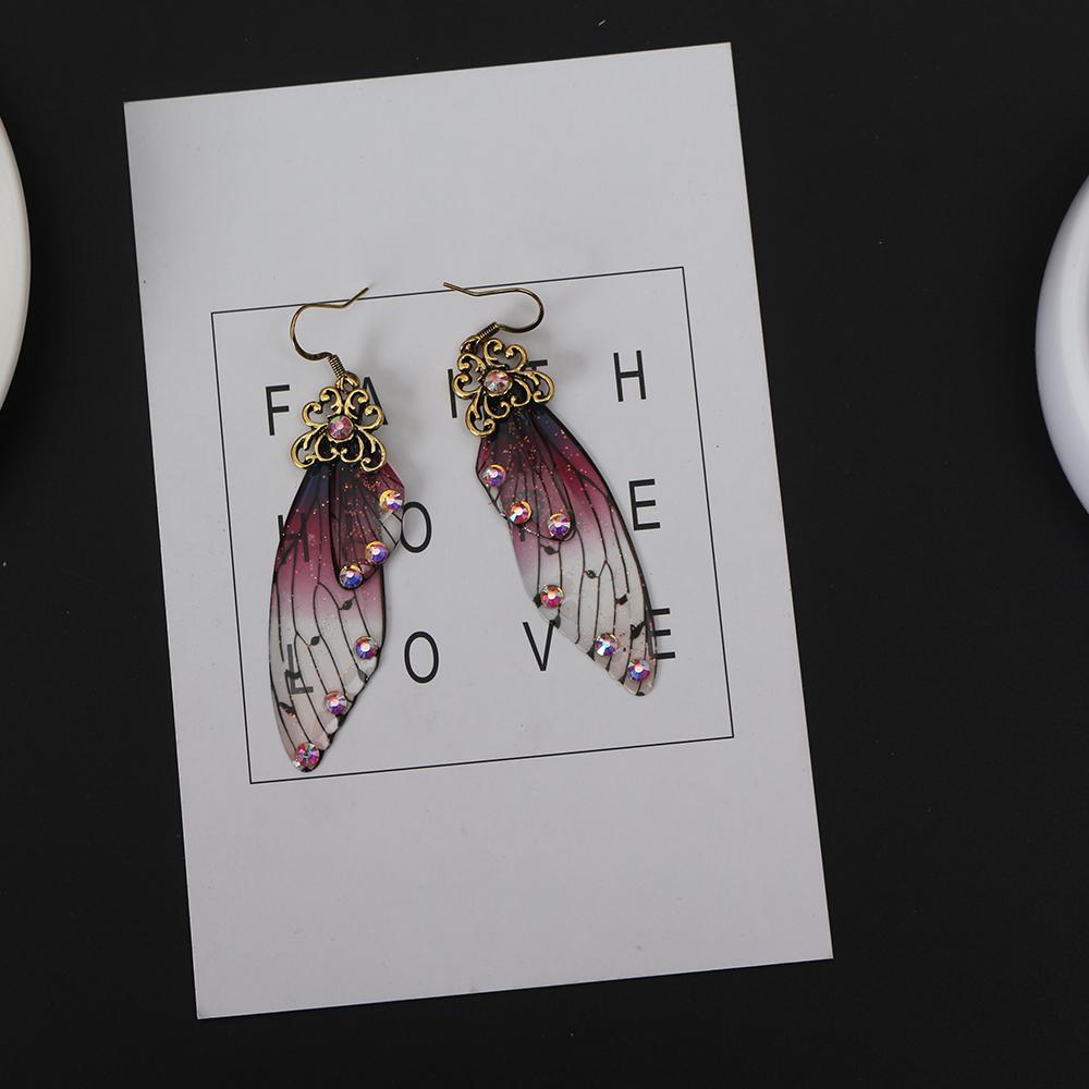 Purple Butterfly Wings Earrings - Floral Fawna