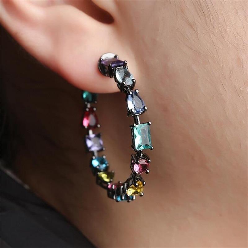 Rainbow Goddess Earrings - Floral Fawna