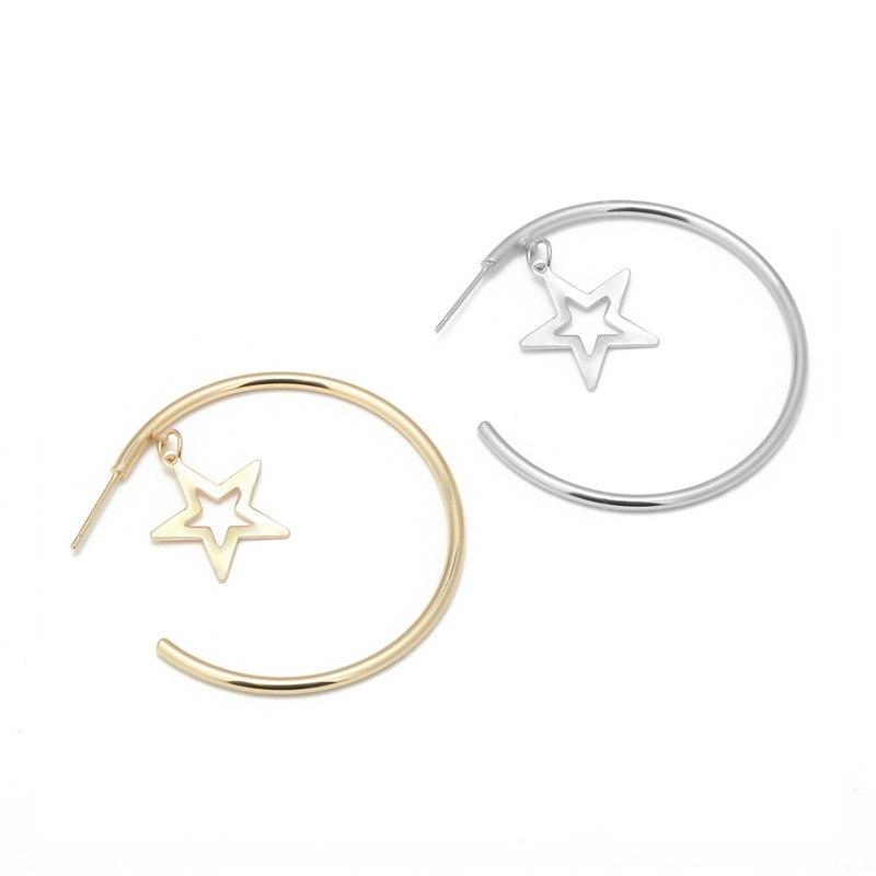 Star Hoop Earrings - Floral Fawna