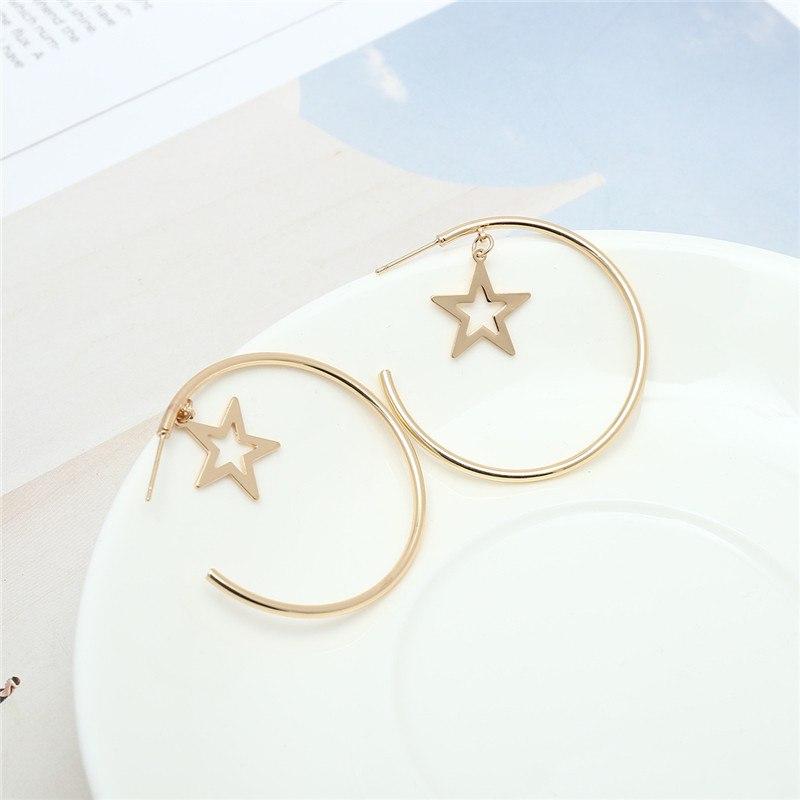 Star Hoop Earrings - Floral Fawna