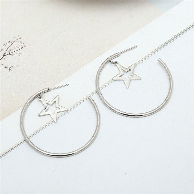 Star Hoop Earrings - Floral Fawna