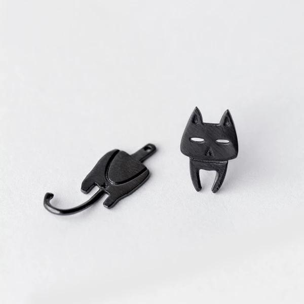 The Cute Cat &amp; Fish Earrings - Floral Fawna