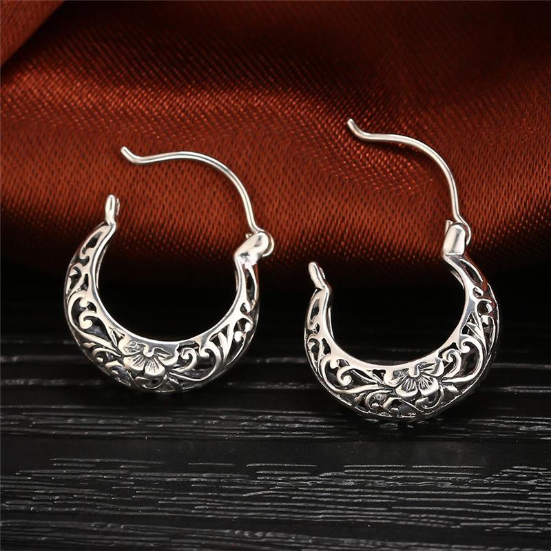 Vintage Flower Sterling Silver Earrings - Floral Fawna