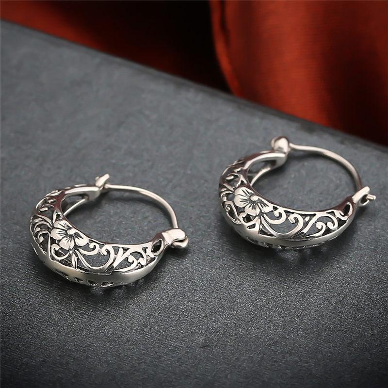 Vintage Flower Sterling Silver Earrings - Floral Fawna