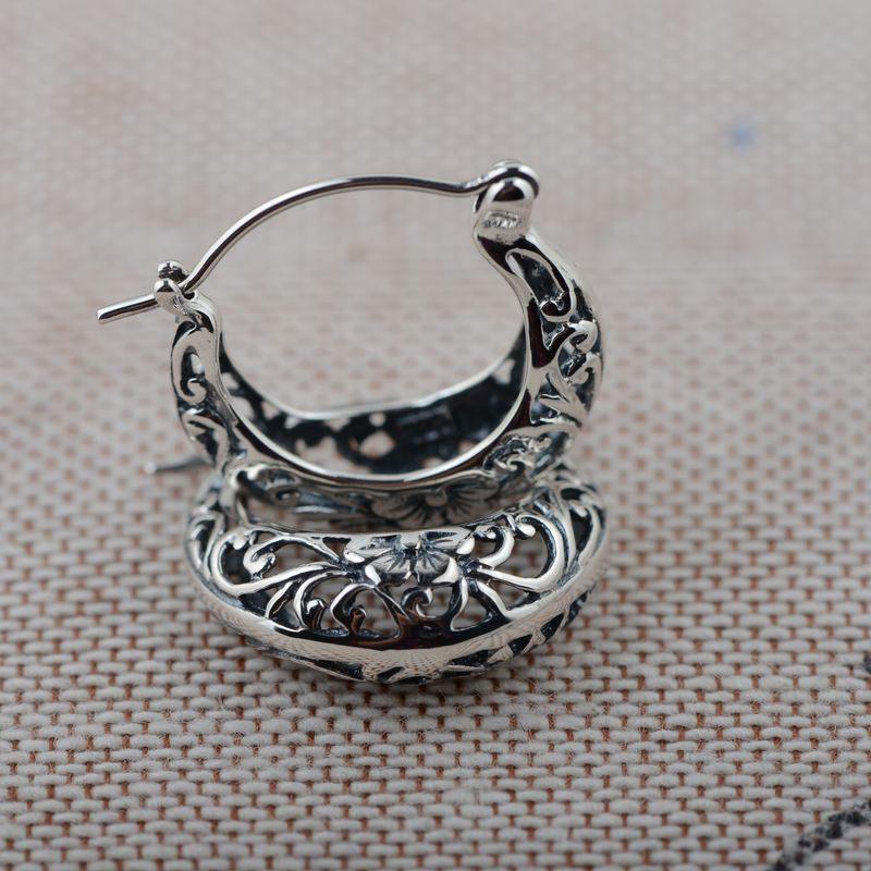 Vintage Flower Sterling Silver Earrings - Floral Fawna