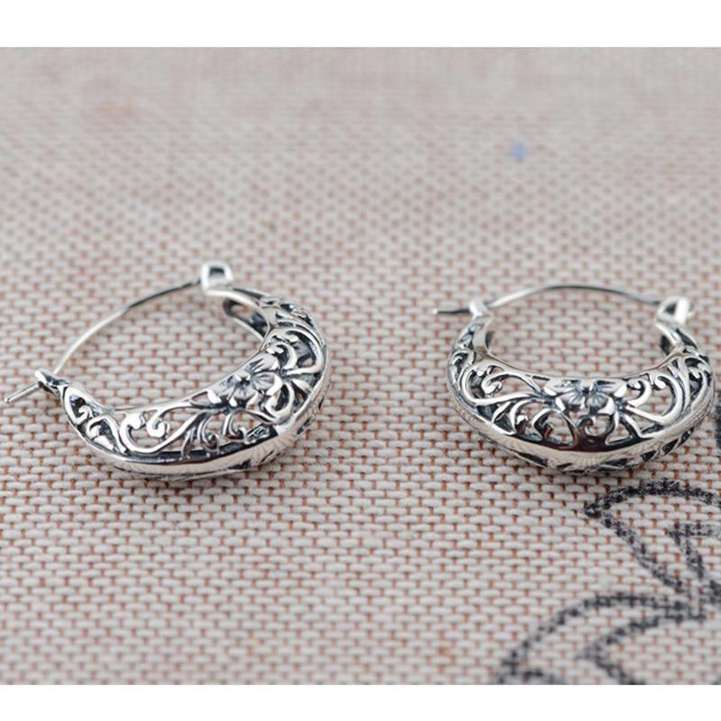 Vintage Flower Sterling Silver Earrings - Floral Fawna