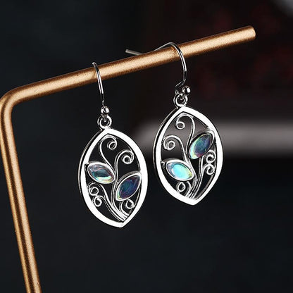 Forest Goddess Moonstone Earrings - Floral Fawna