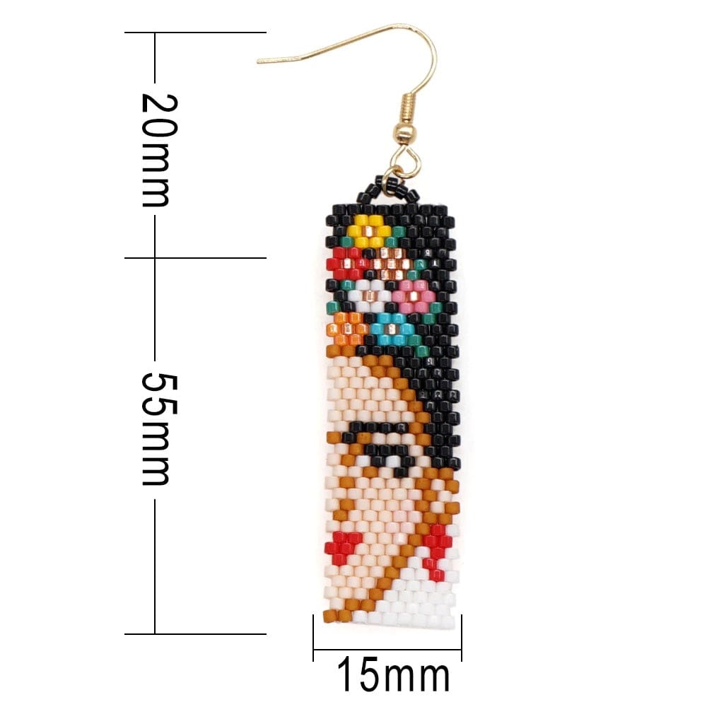 Miyuki Frida Kahlo Earrings - Floral Fawna